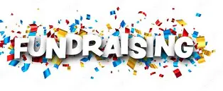 Fundraising confetti graphic